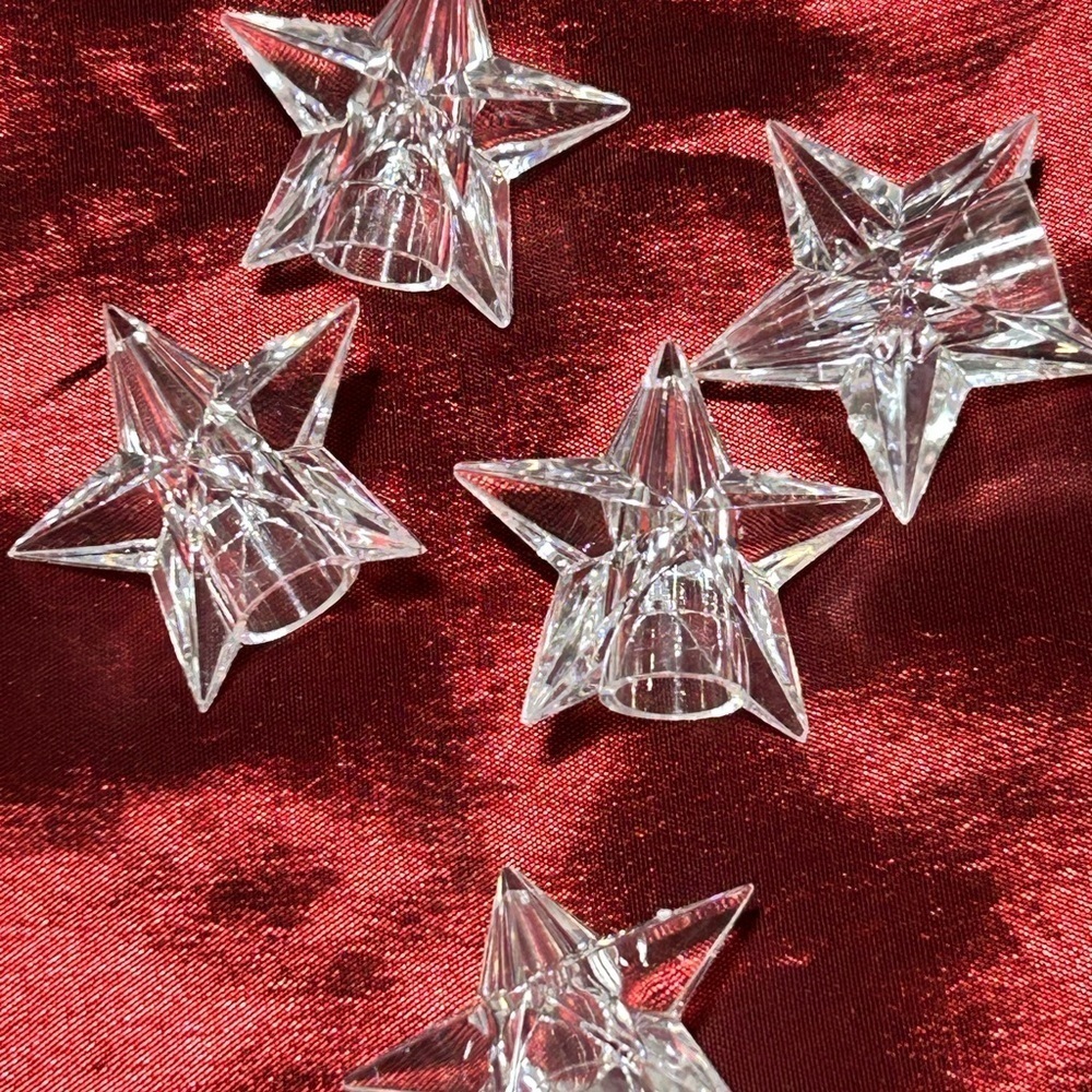 41 Clear Star-Shaped Crystal plastic light covers - a touch of class for parties - Picture 10 of 12